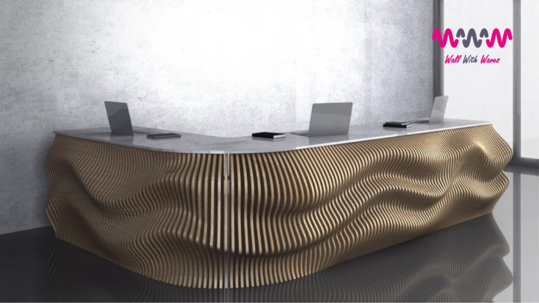 Interior Decorations - 3d Wave Panels and parametric products - www.wallwithwaves.com