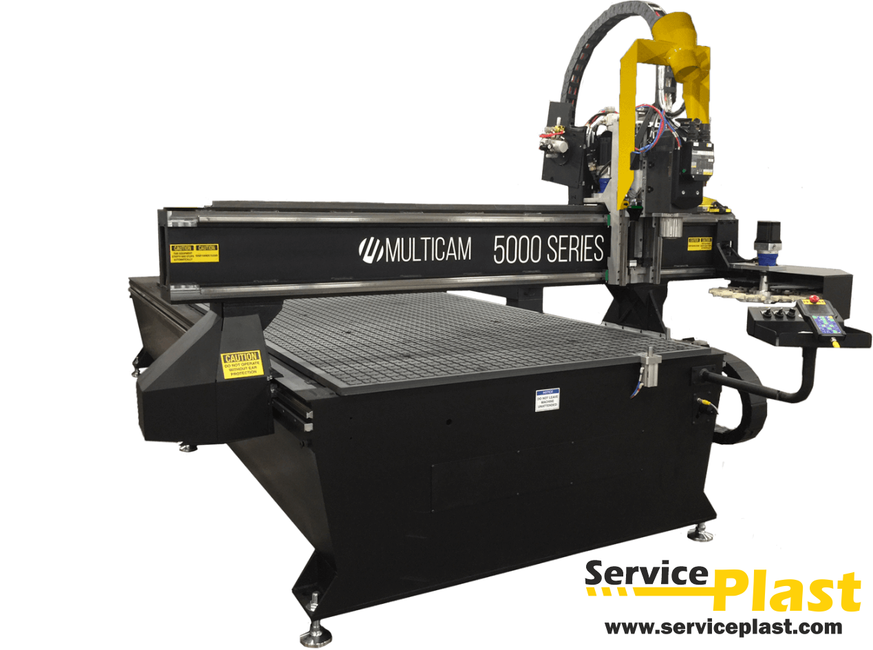 Plastic milling CNC service - CNC Router Multicam 5000 -  www.serviceplast.com